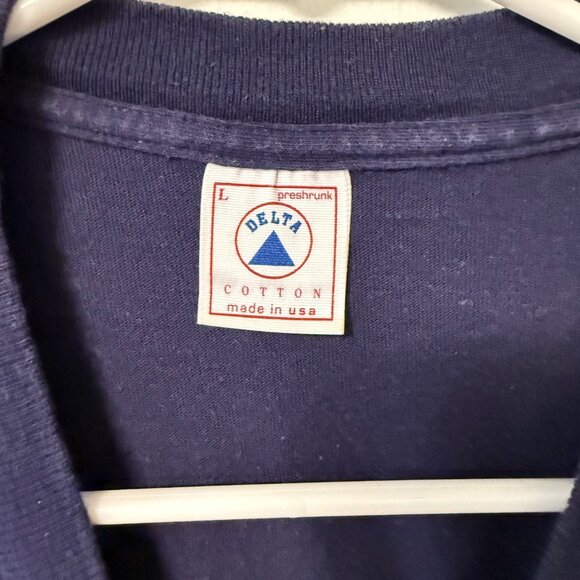 VTG Washington DC T Shirt Size L Single Stitch 1993 Blue American Crest Eagle St - Picture 7 of 12